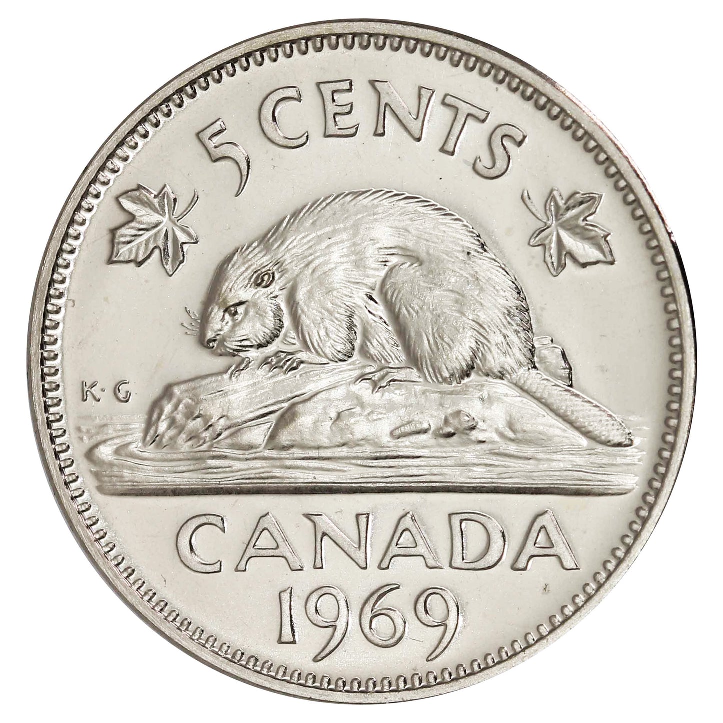 1969 Canada 5-cents Proof Like
