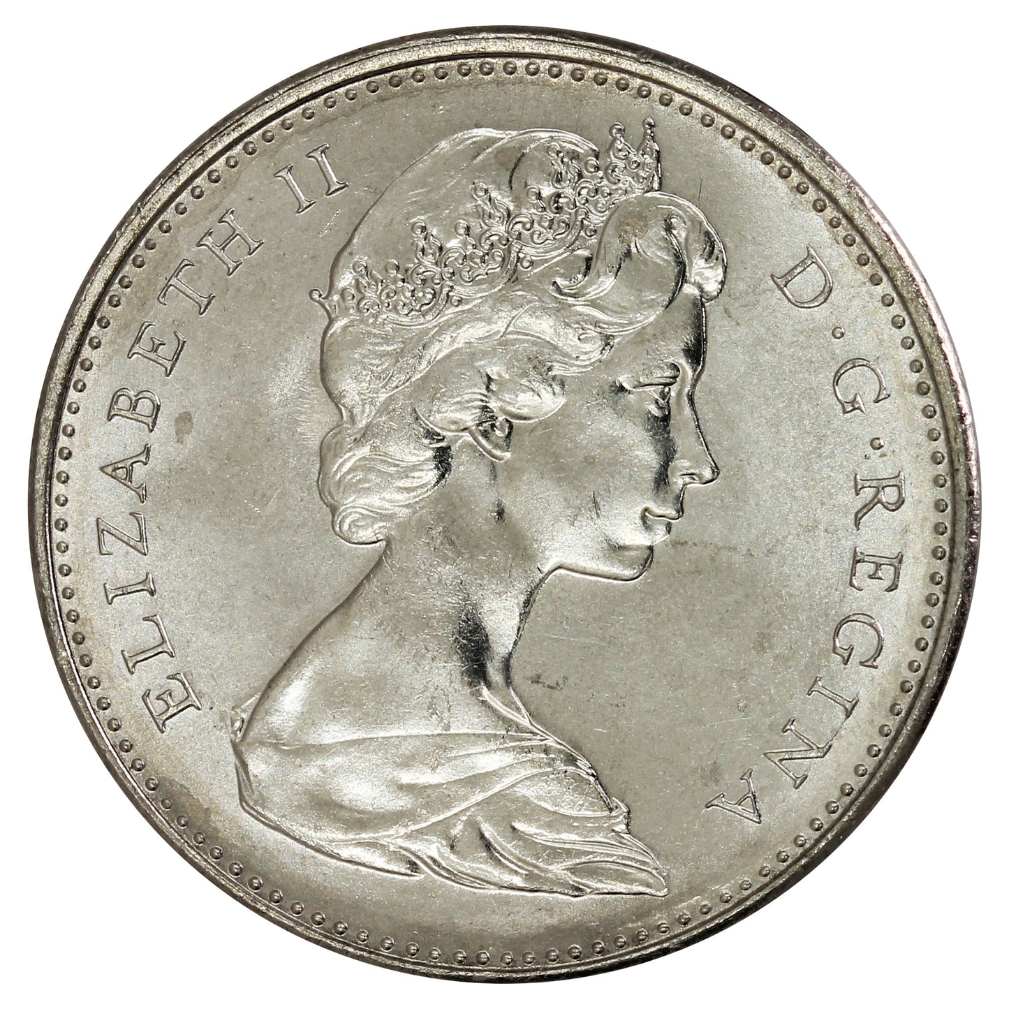 1977 High 7 Canada 5-cents Brilliant Uncirculated (MS63)