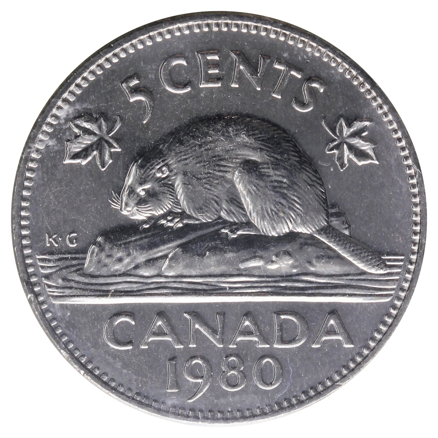 1980 Canada 5-cents ICCS Certified MS65