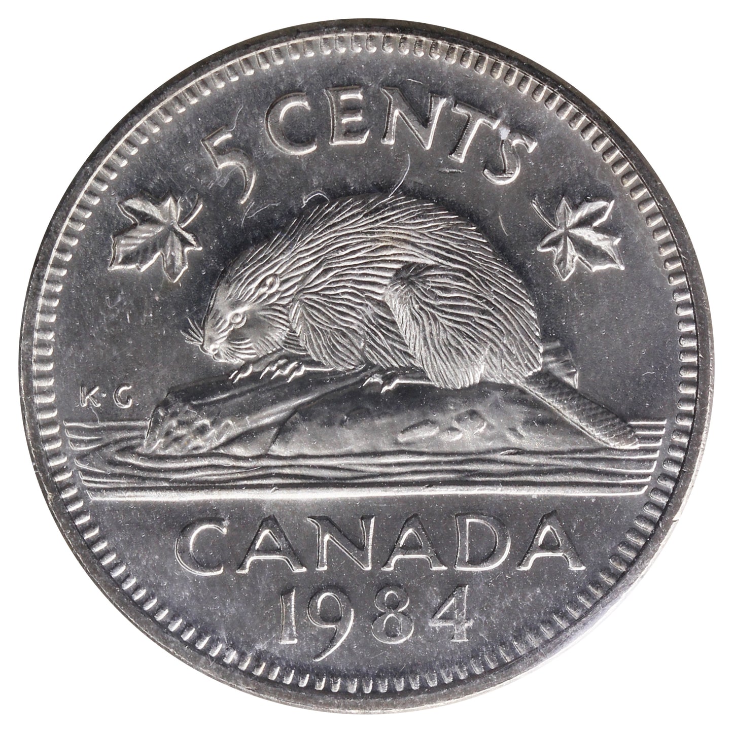 1984 Canada 5-cents ICCS Certified MS65