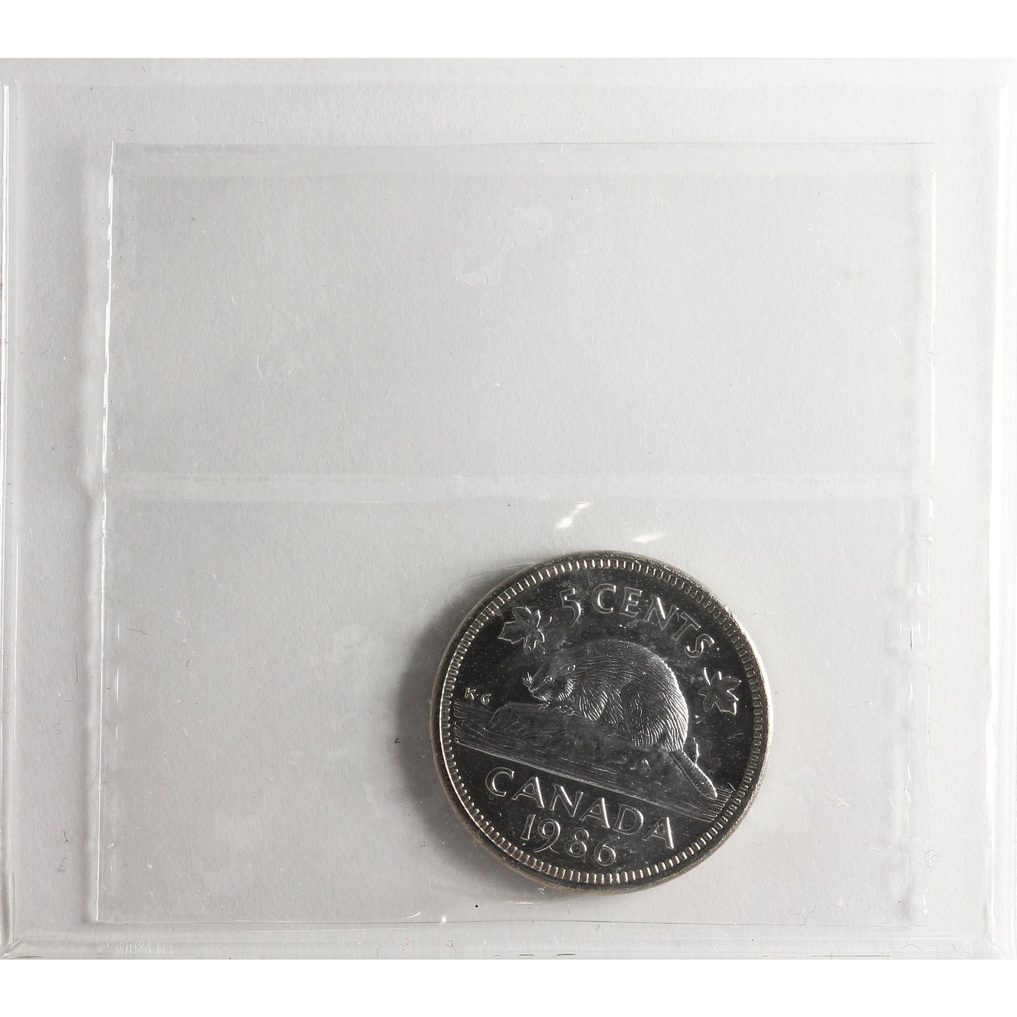 1986 Canada 5-cents ICCS Certified MS65