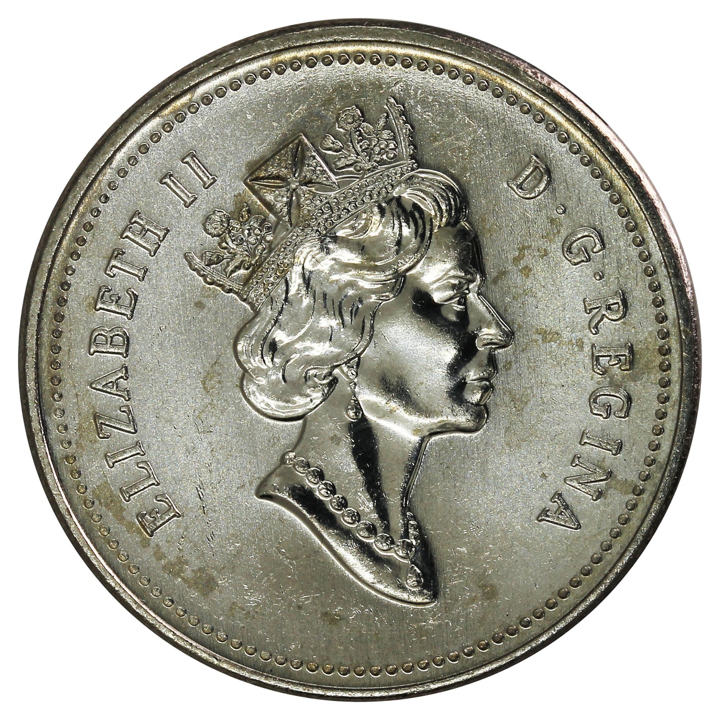 1990 Canada 5-cents Brilliant Uncirculated (MS63)