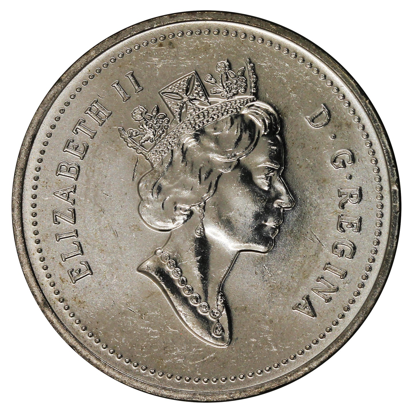 1996 Near 6 Canada 5-cents Brilliant Uncirculated (MS63)