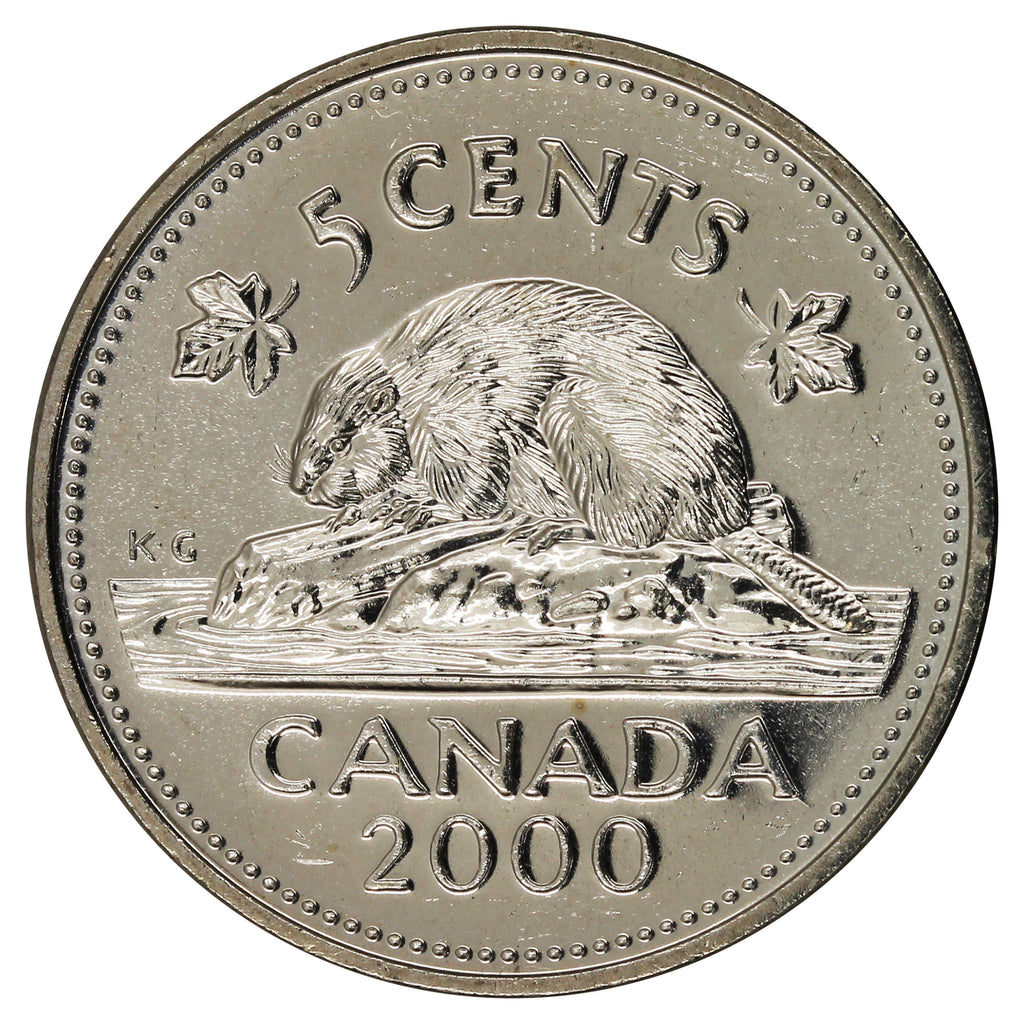 2000 Canada 5-cents Brilliant Uncirculated (MS63)