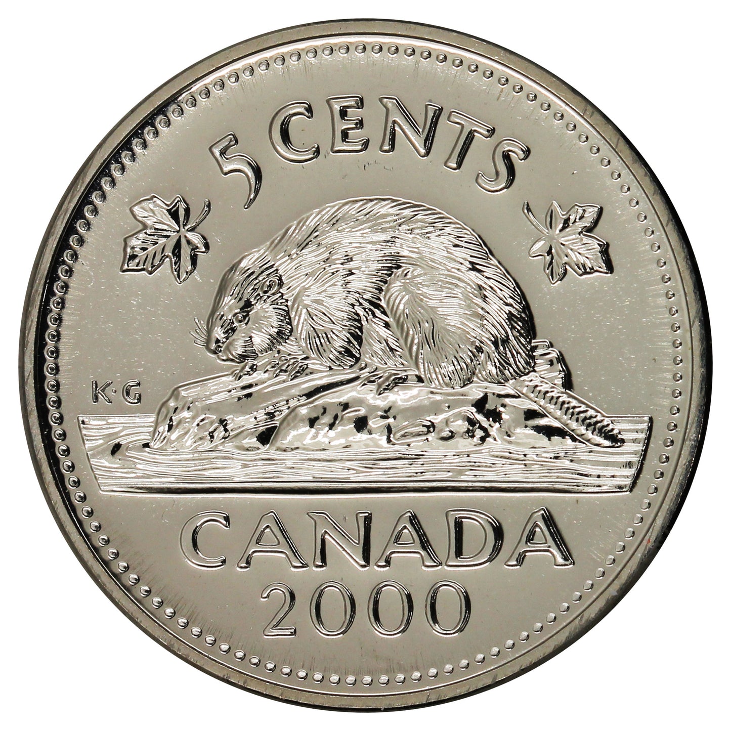 2000W Canada 5-cents Proof Like