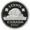 2001 Canada 5-cents Silver Proof