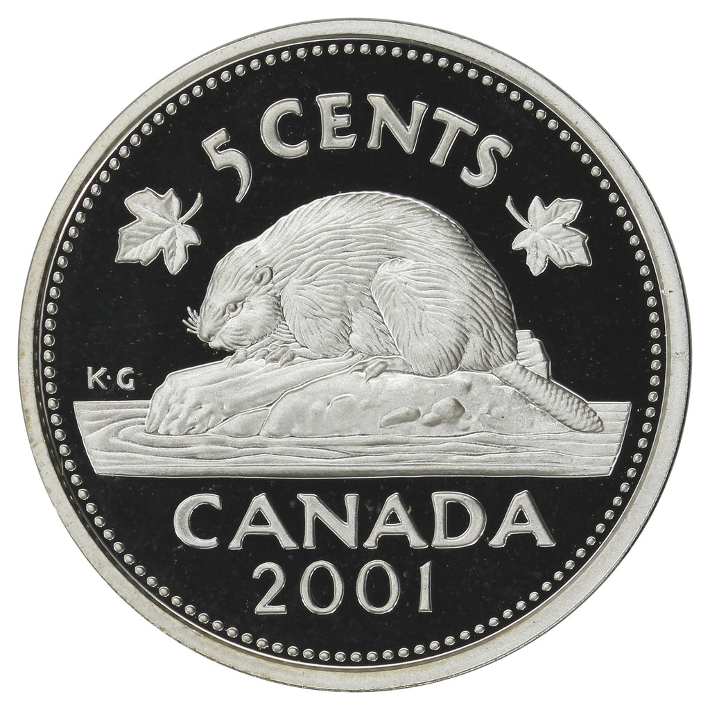 2001 Canada 5-cents Silver Proof