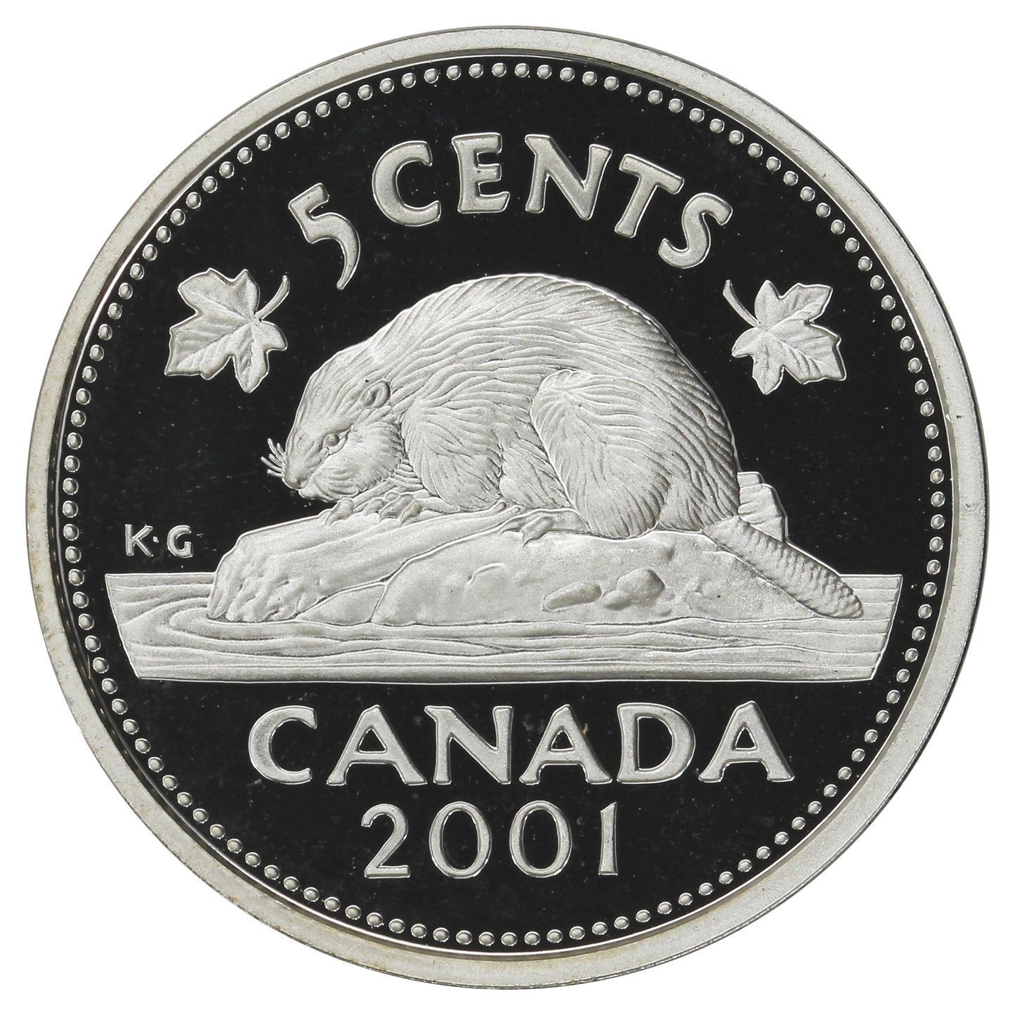 2001 Canada 5-cents Silver Proof
