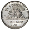 2001P Canada 5-cents Brilliant Uncirculated (MS63)