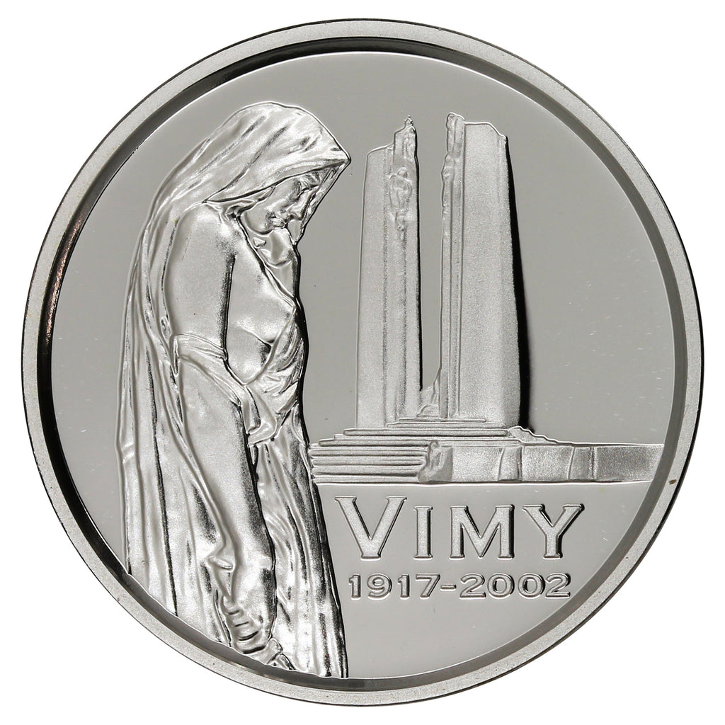 2002 Vimy Ridge Canada 5-cents Silver Proof_