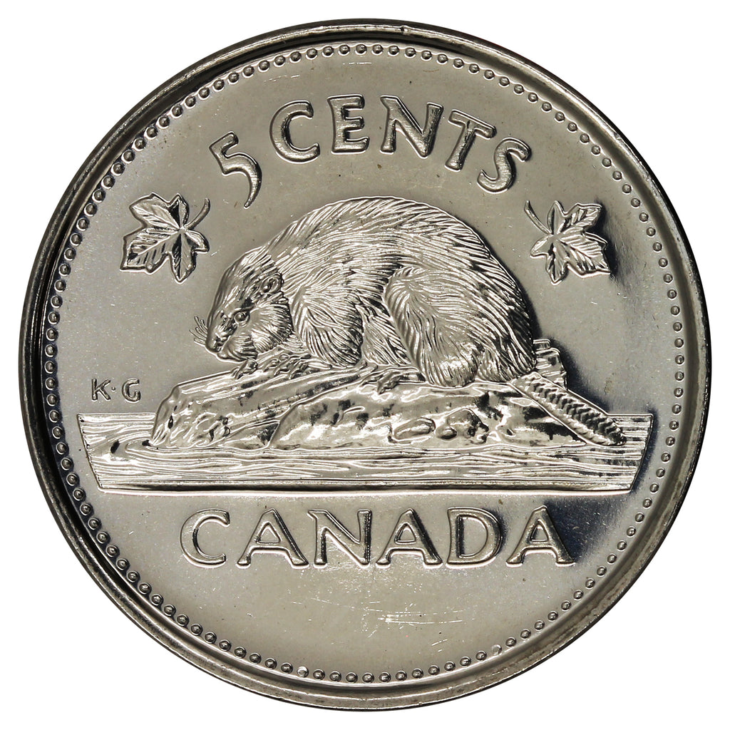 2002P Canada 5-cents Brilliant Uncirculated (MS63)