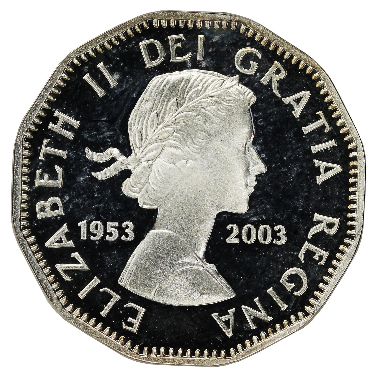 2003 Coronation (1953-2003) Canada 5-cents Silver Proof