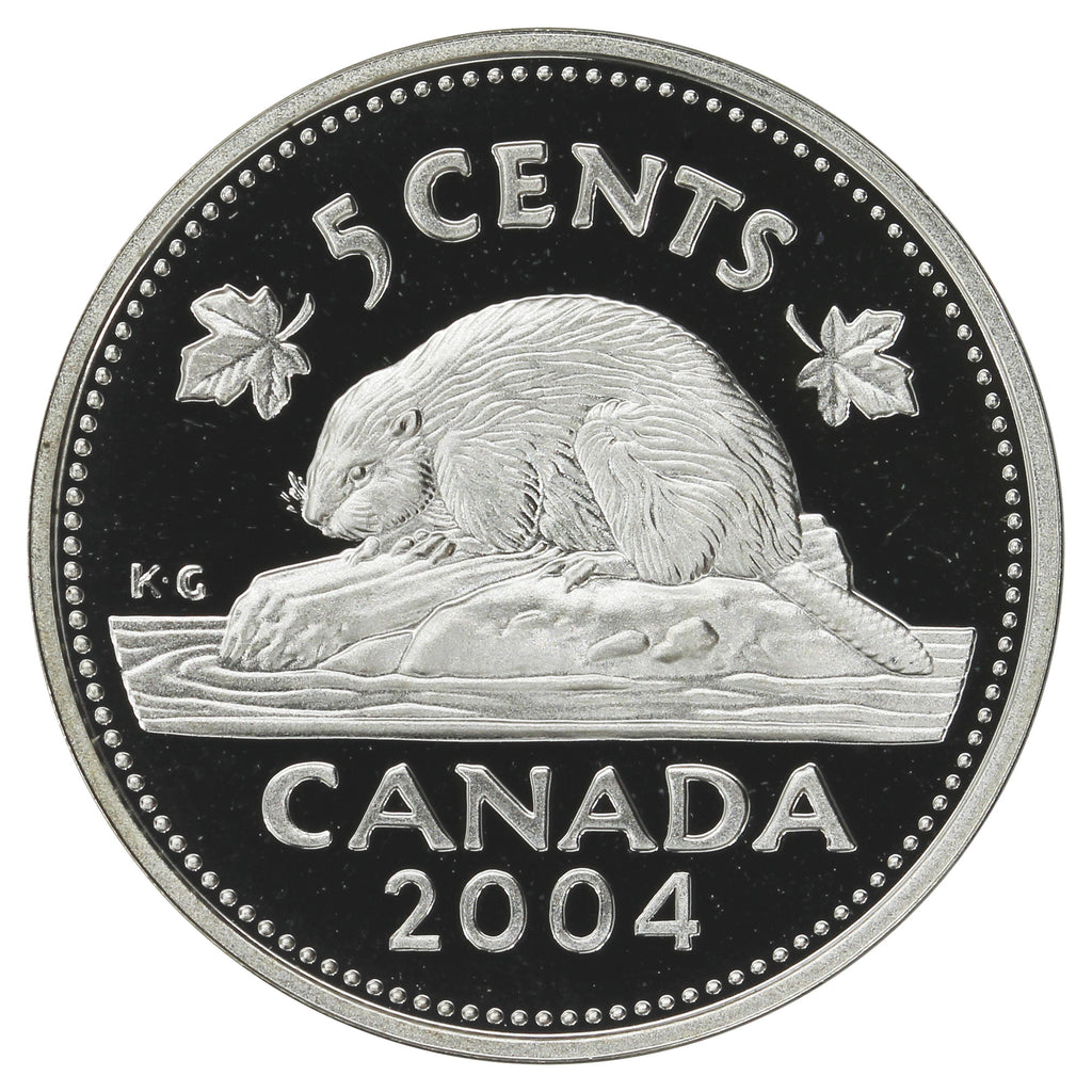 2004 Canada 5-cents Silver Proof