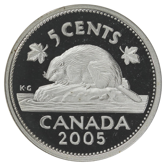 2005 Canada 5-cents Silver Proof