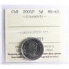 2005P Canada 5-cents ICCS Certified MS65