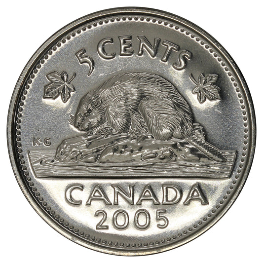2005P Canada 5-cents Brilliant Uncirculated (MS63)