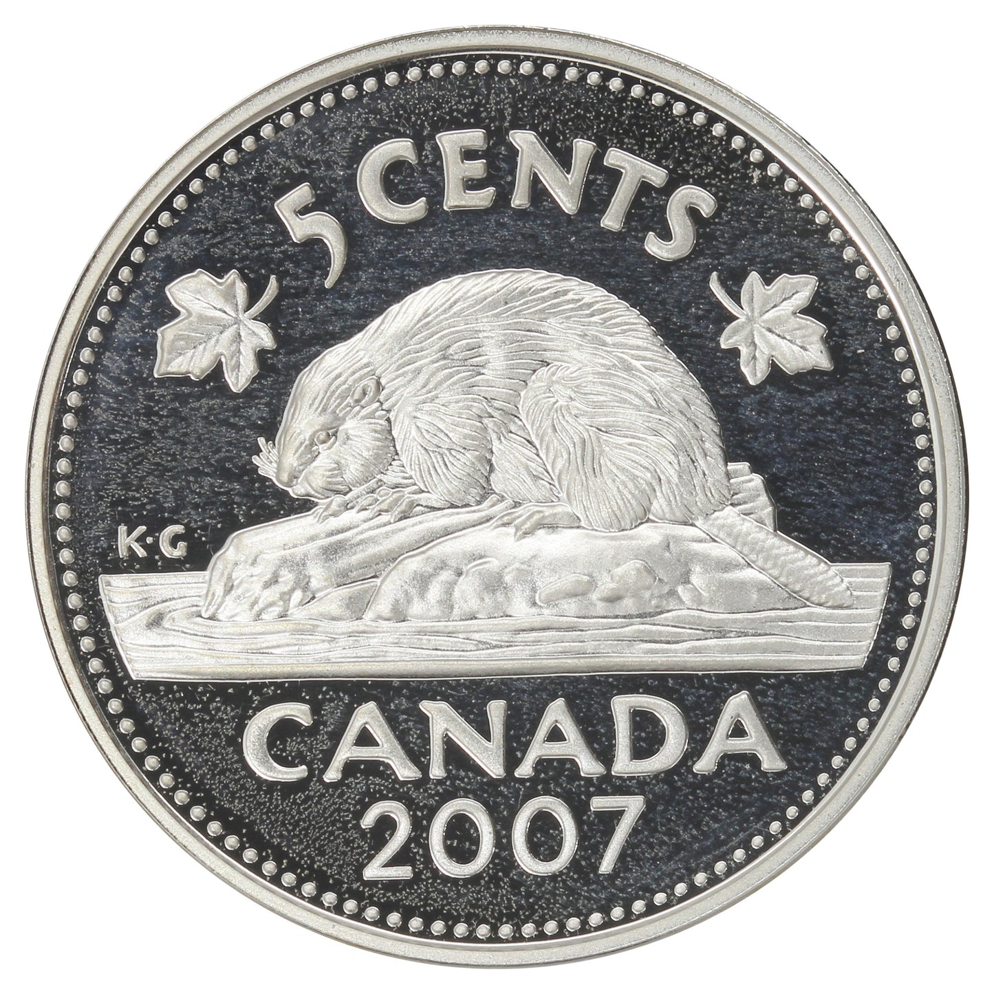 2007 Canada 5-cents Silver Proof