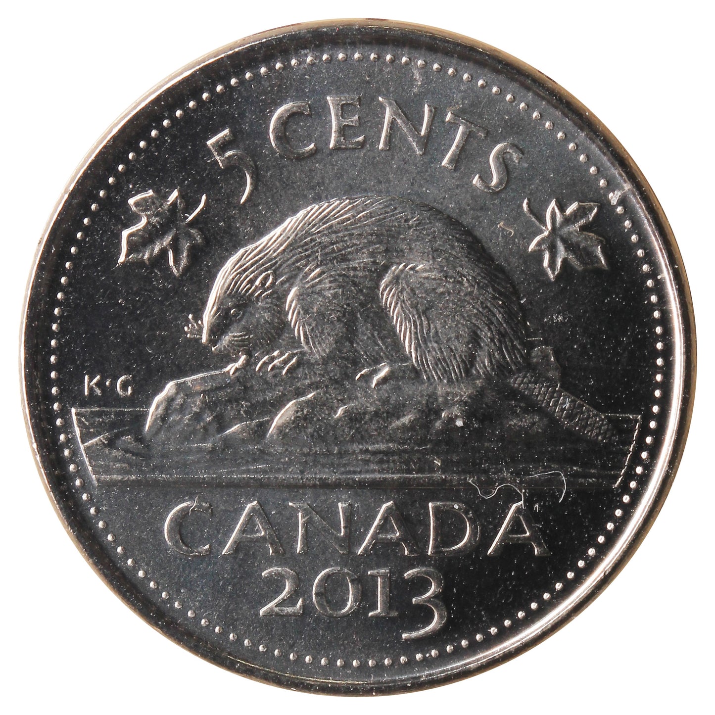 2013 Canada 5-cents ICCS Certified MS65