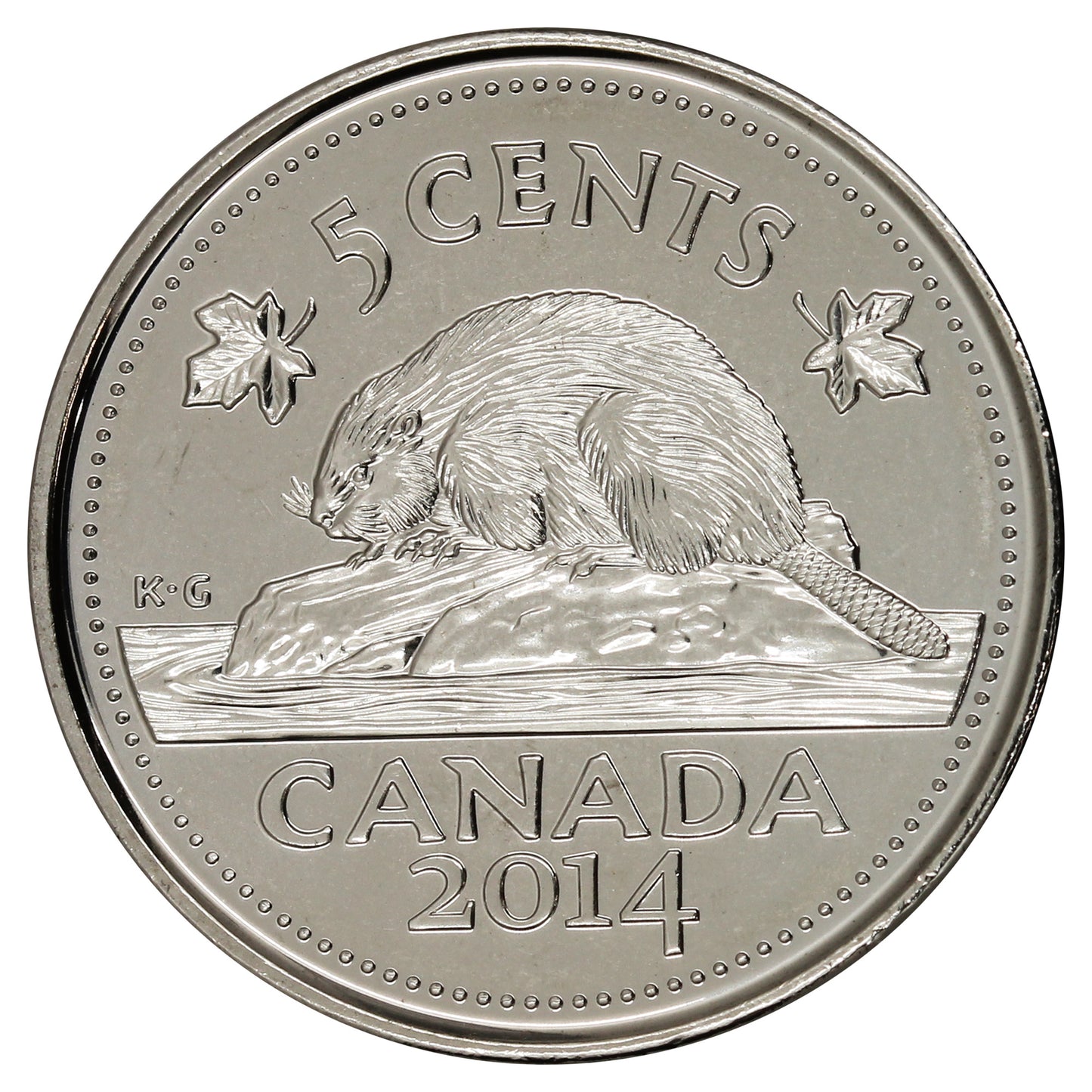 2014 Canada 5-cents Brilliant Uncirculated (MS63)