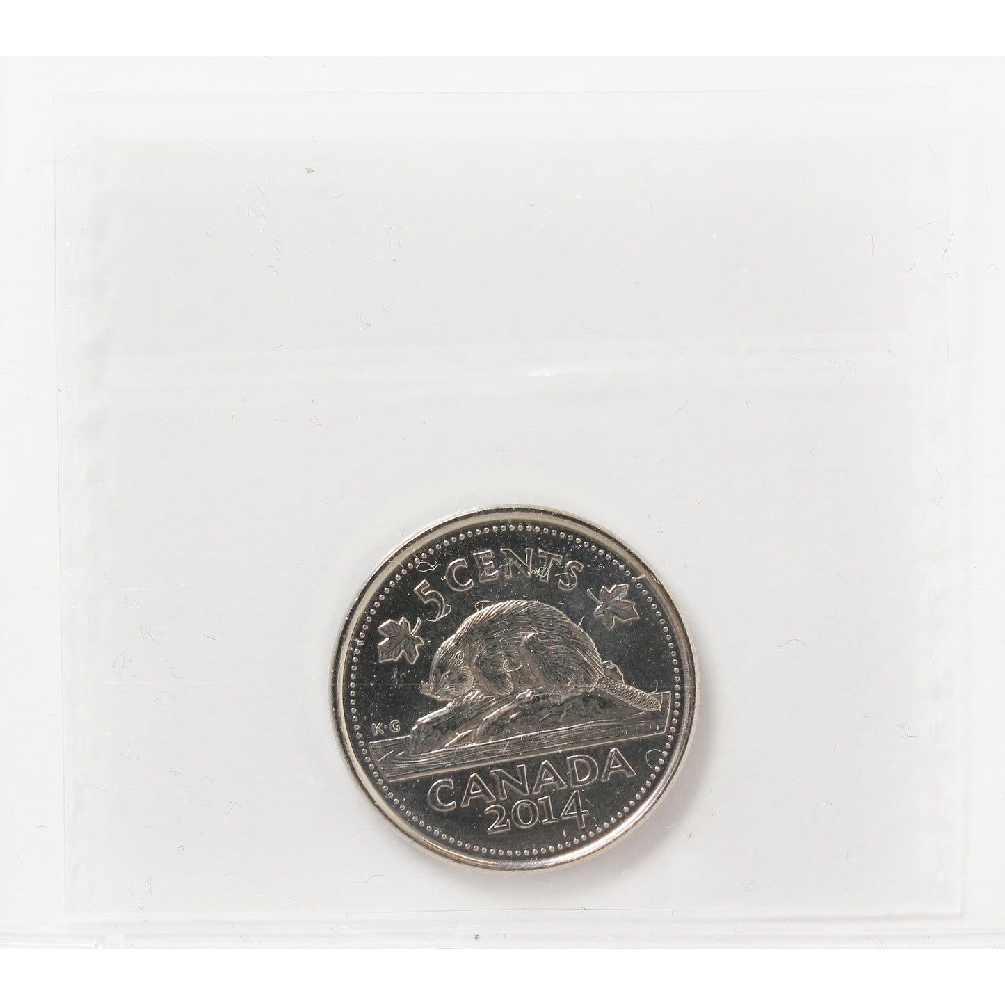 2014 Canada 5-cents ICCS Certified MS65