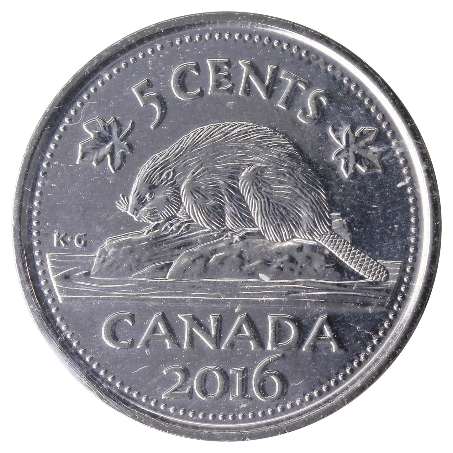 2016 Canada 5-cents ICCS Certified MS66