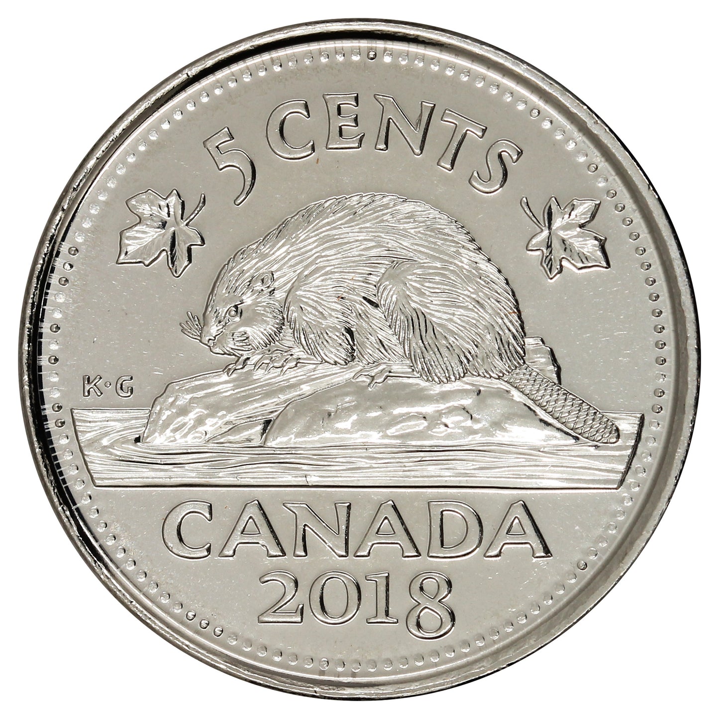 2018 Canada 5-cents Brilliant Uncirculated (MS63)