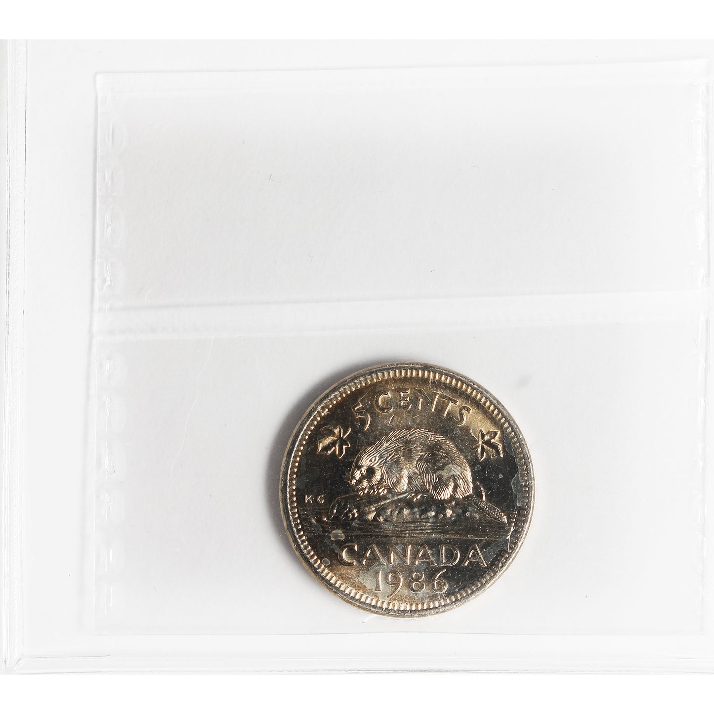 1986 Canada 5-cents ICCS Certified MS64
