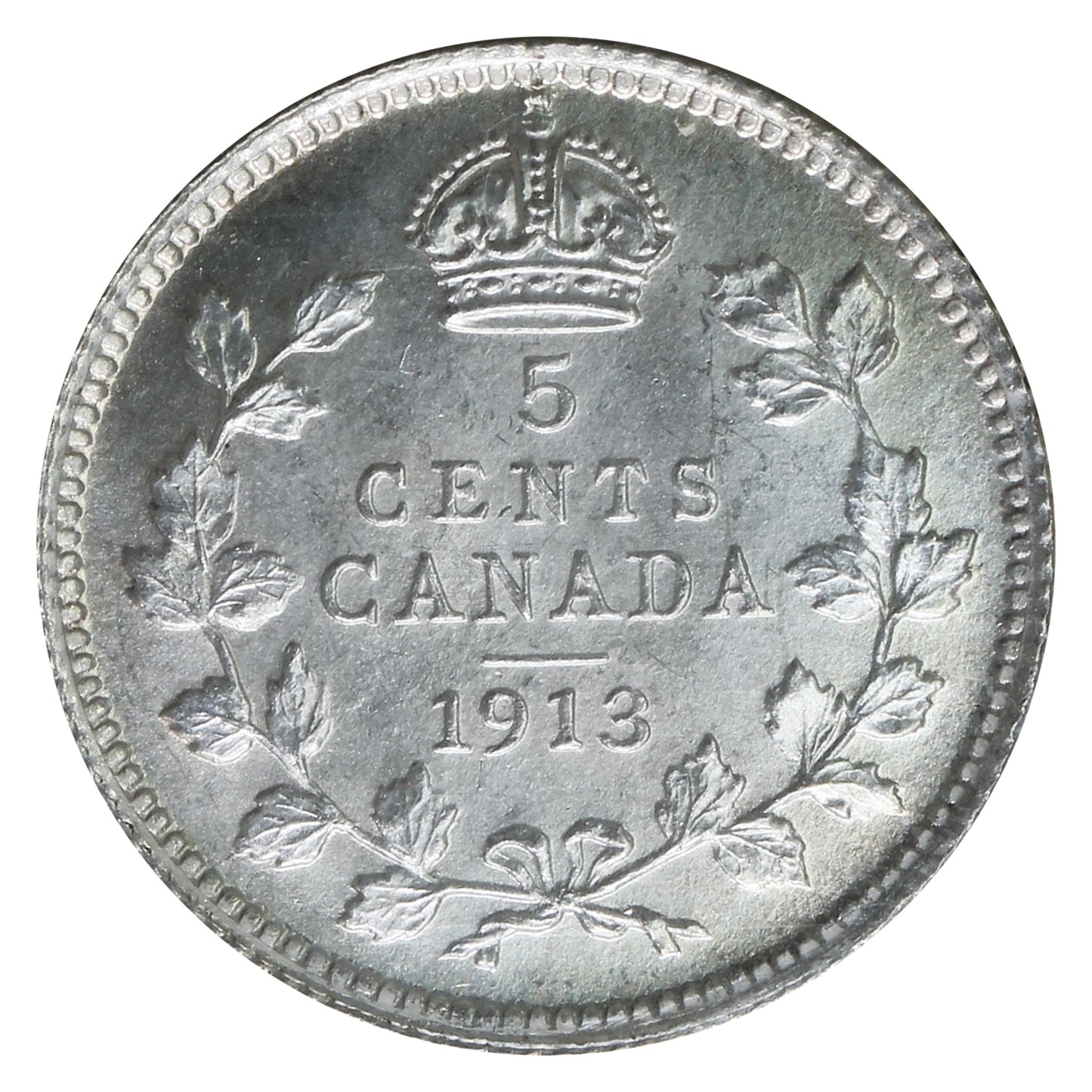 1913 Canada 5-cents ICCS Certified MS64