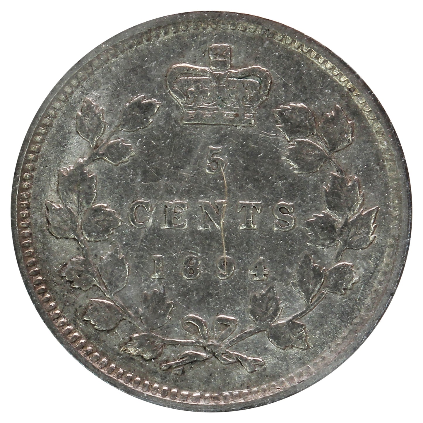1894 Canada 5-cents ICCS Certified VF20