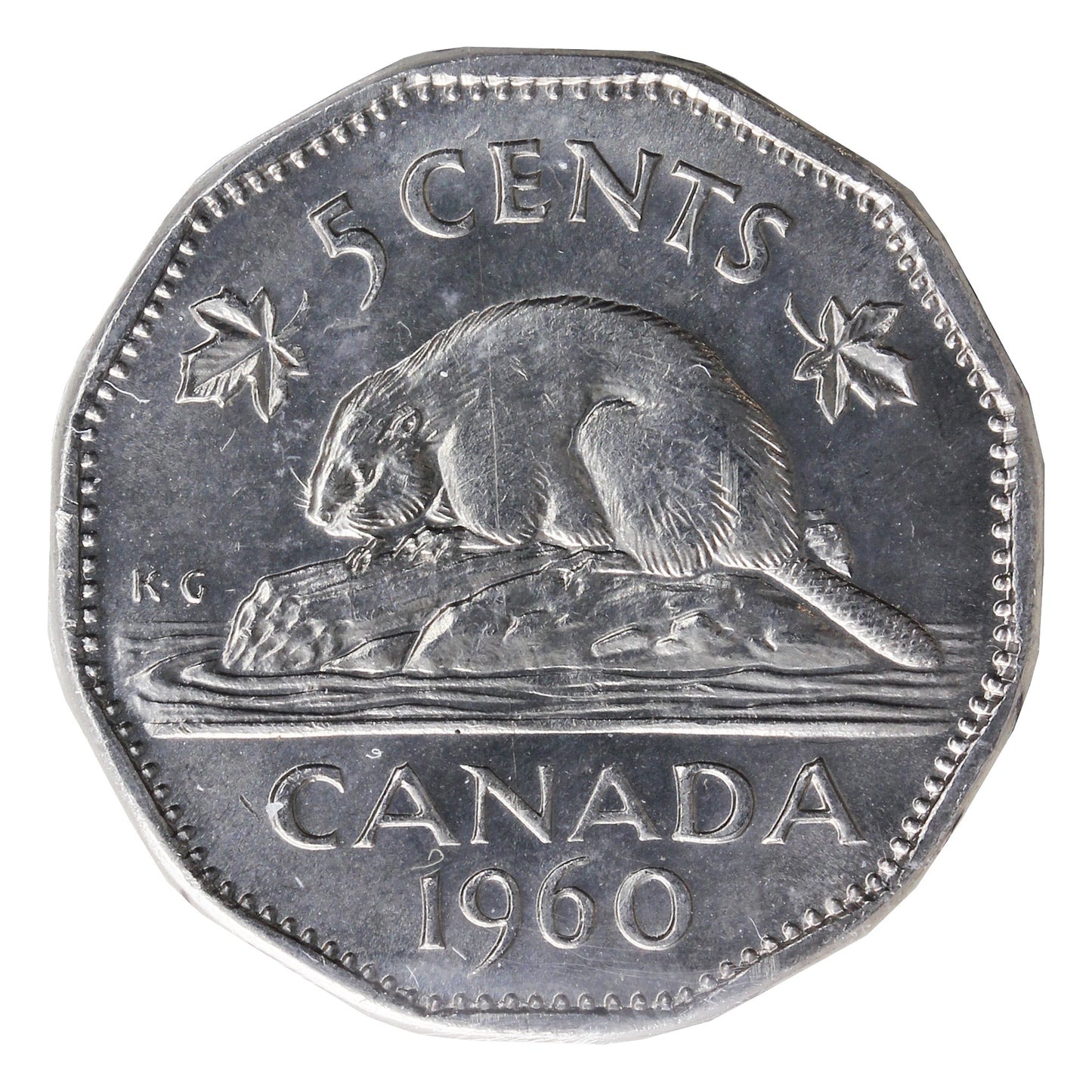 1960 Canada 5-cents ICCS Certified MS64