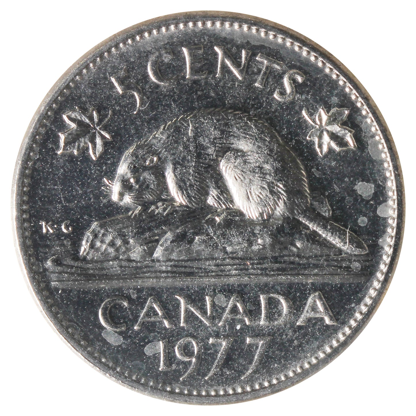 1977 Low 7 Canada 5-cents ICCS Certified MS65