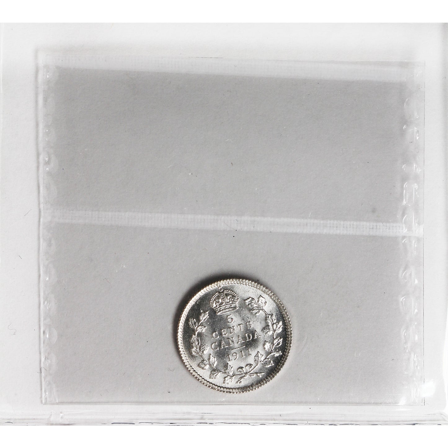 1911 Canada 5-cents ICCS Certified MS-65 (XHT 258)