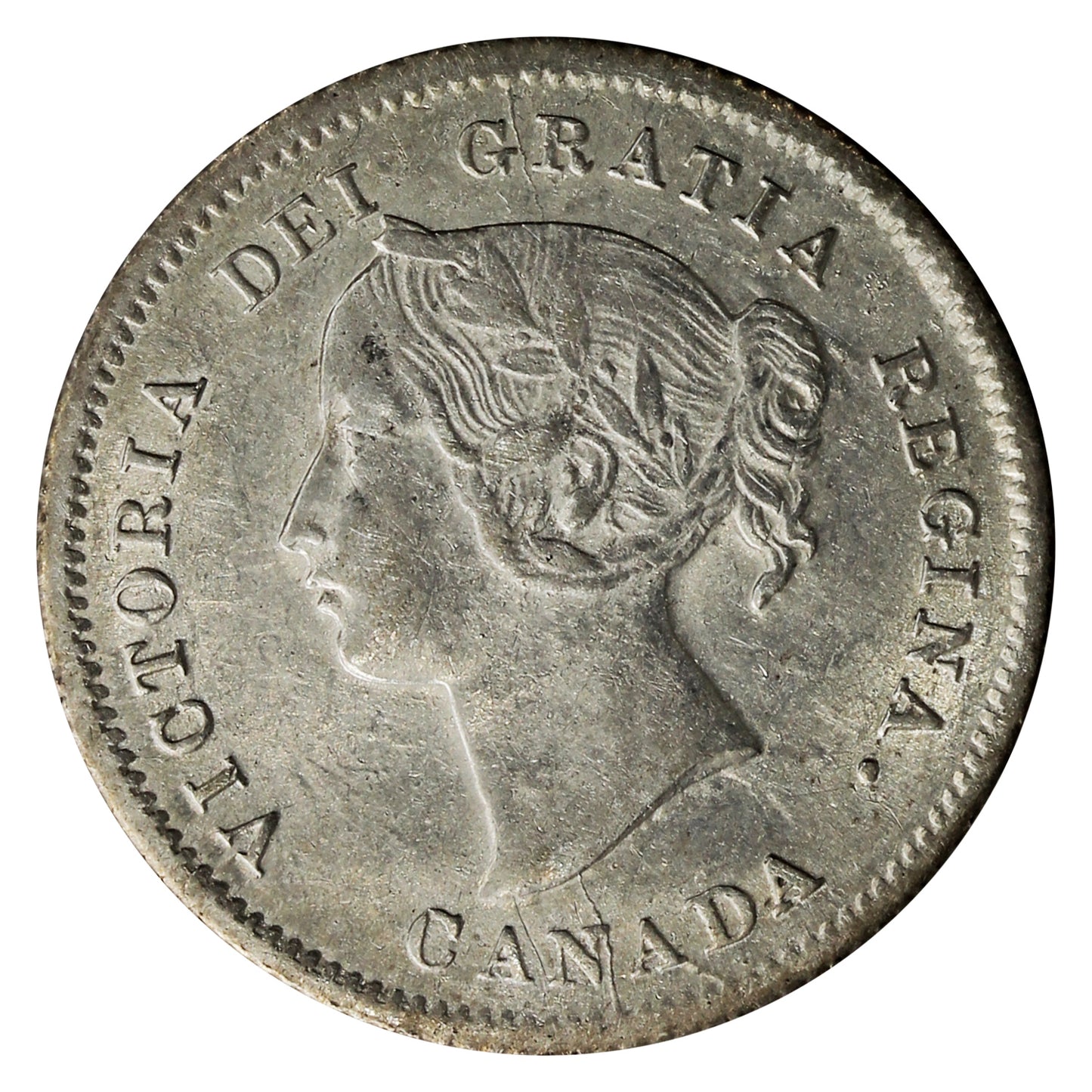 1872H Canada 5-cents EF-AU (EF45) $
