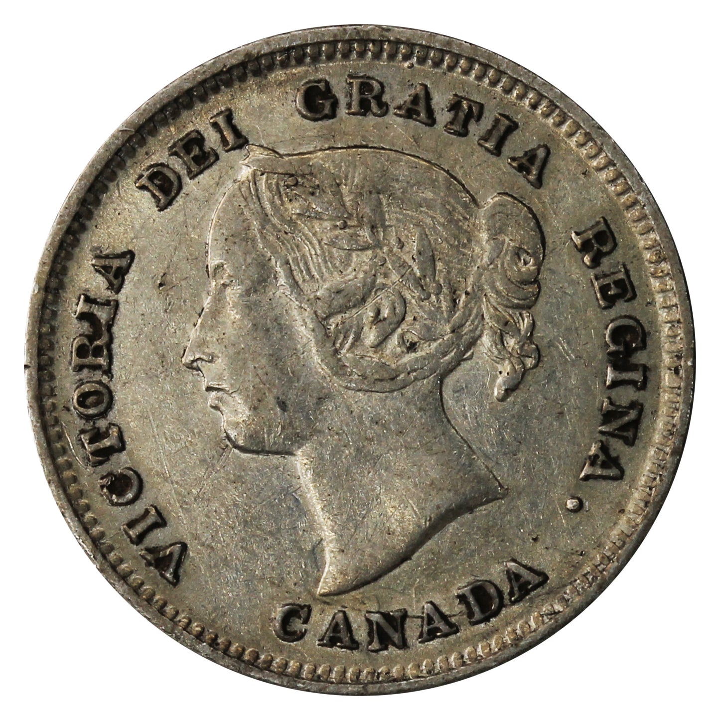 1891 Obv. 5 Canada 5-cents Extra Fine (EF40)