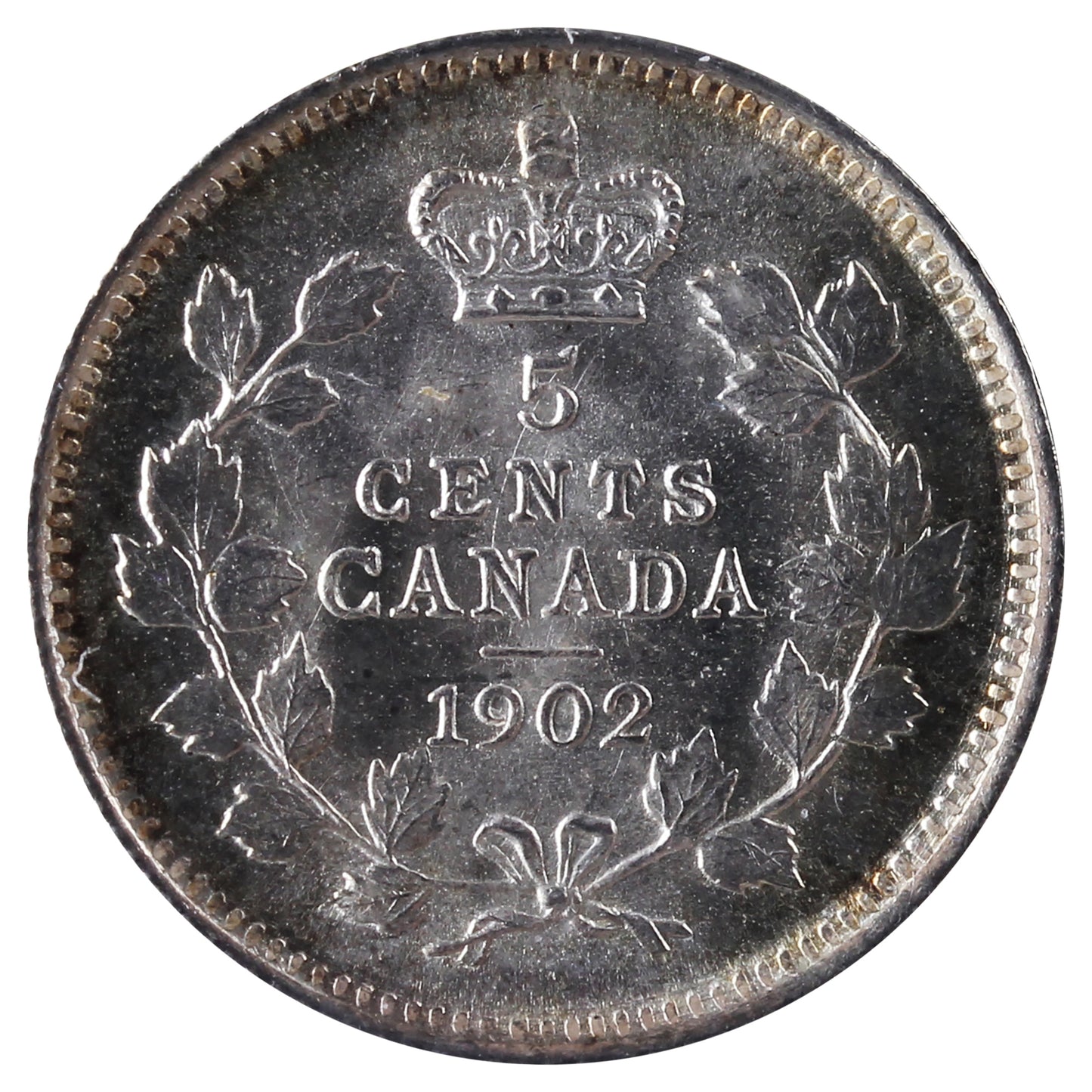 1902 Canada 5-cents ICCS Certified MS66 (XBY 022)