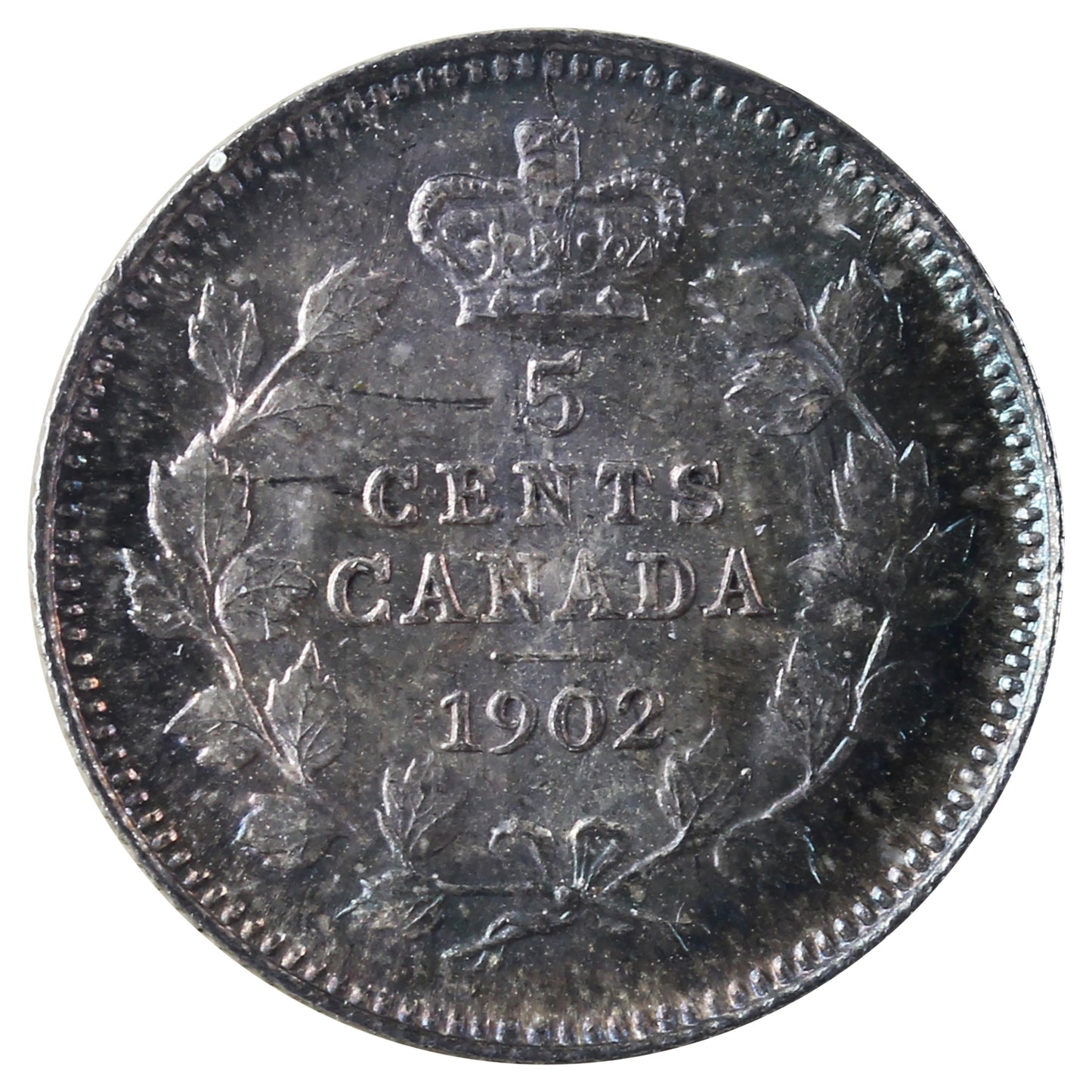 1902 Canada 5-cents ICCS Certified MS65 (TT 807)