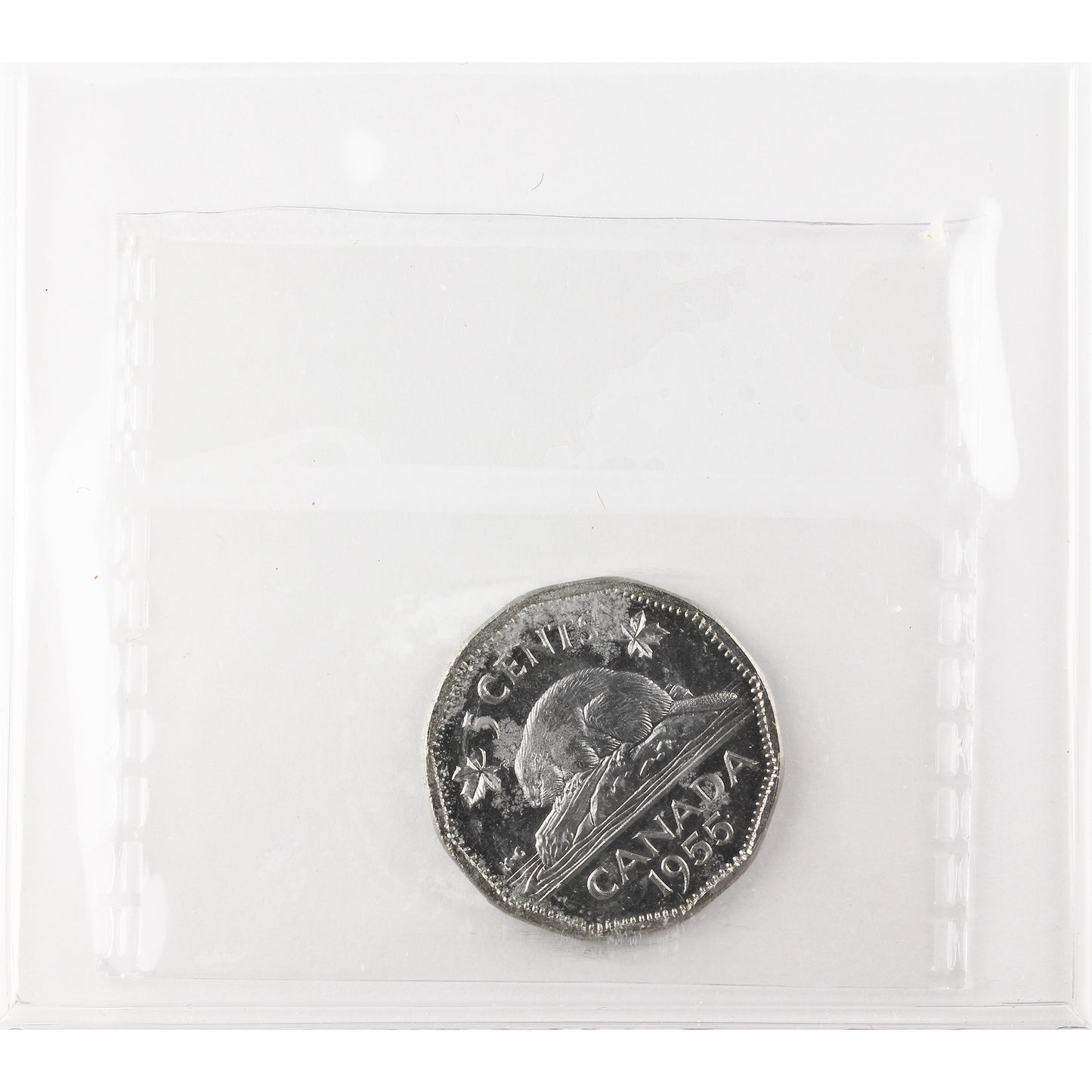 1955 Canada 5-cents ICCS Certified PL-65