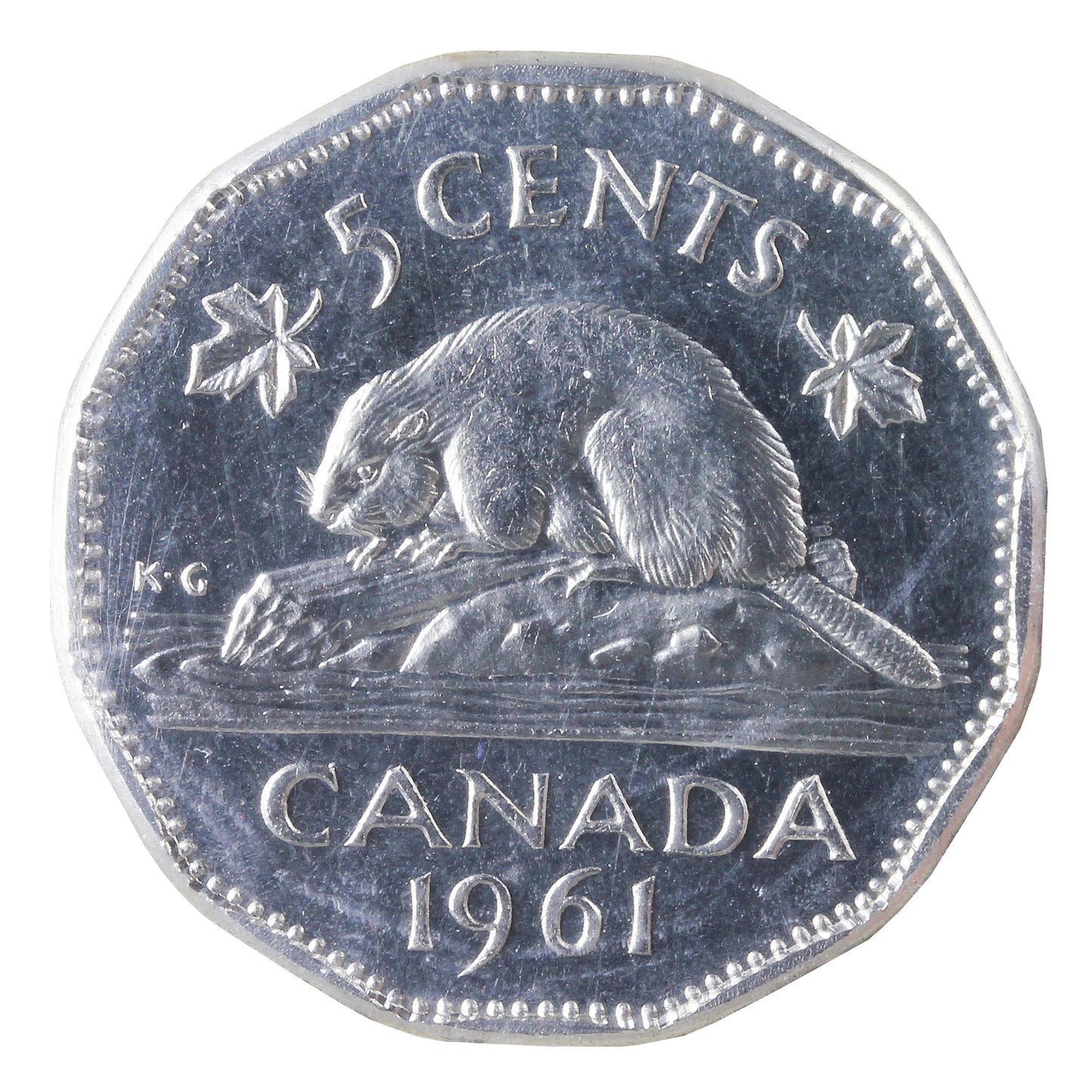 1961 Canada 5-cents ICCS Certified PL-65