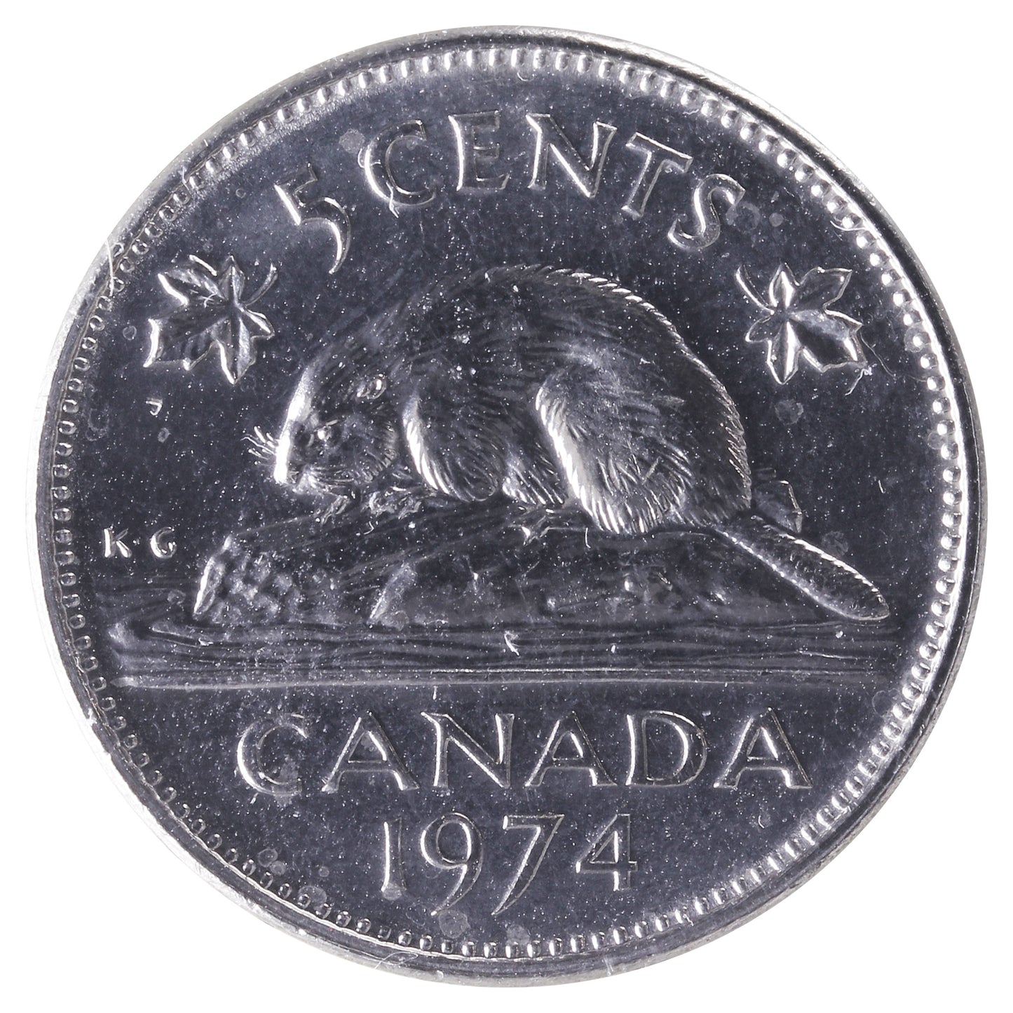 1974 Canada 5-cents ICCS Certified MS64