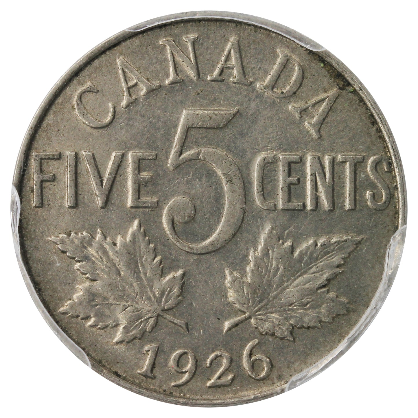 1926 Far 6 Canada 5-cents PCGS Certified AU55