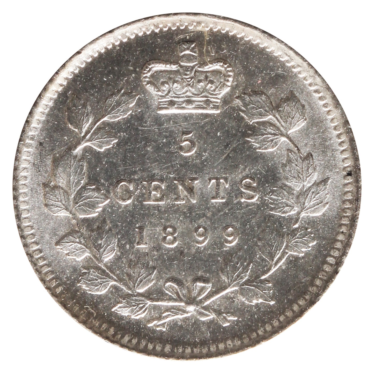 1899 Canada 5-cents ICCS Certified MS64 (XZD 421)