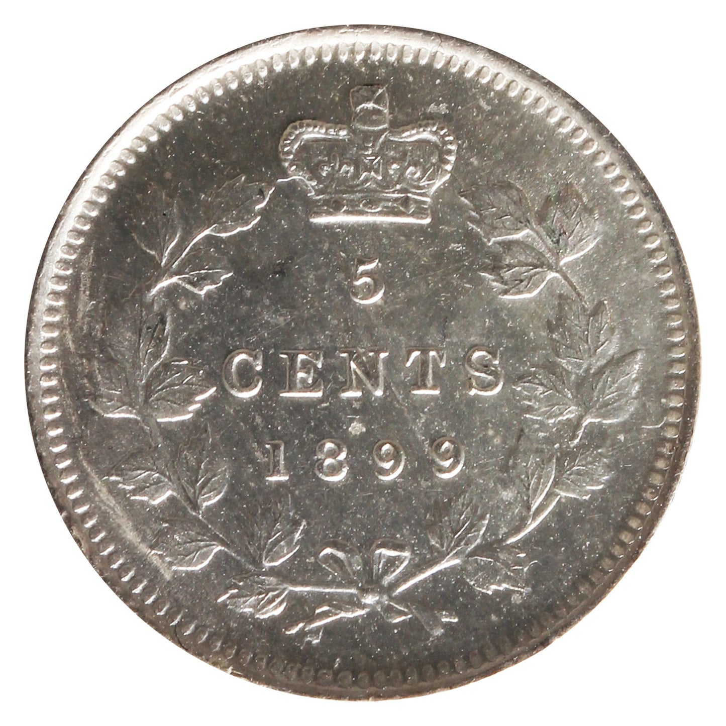 1899 Canada 5-cents ICCS Certified MS63 (XHT 229)