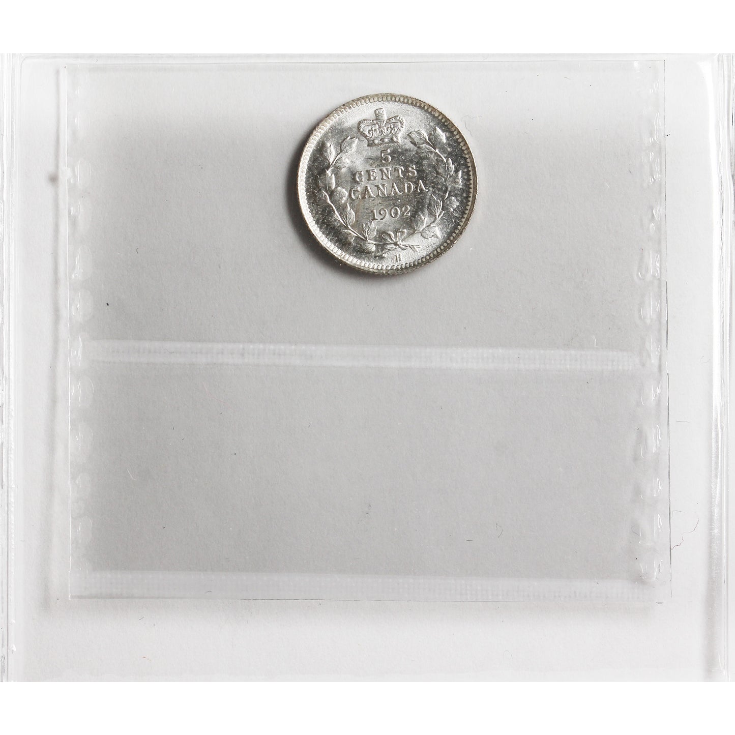 1902H Small H Canada 5-cents ICCS Certified MS64 (XHT 242)