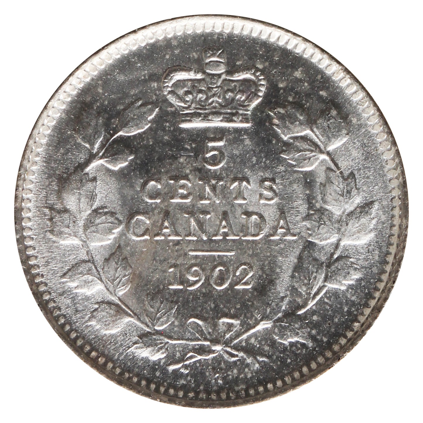1902H Small H Canada 5-cents ICCS Certified MS64 (XHT 242)