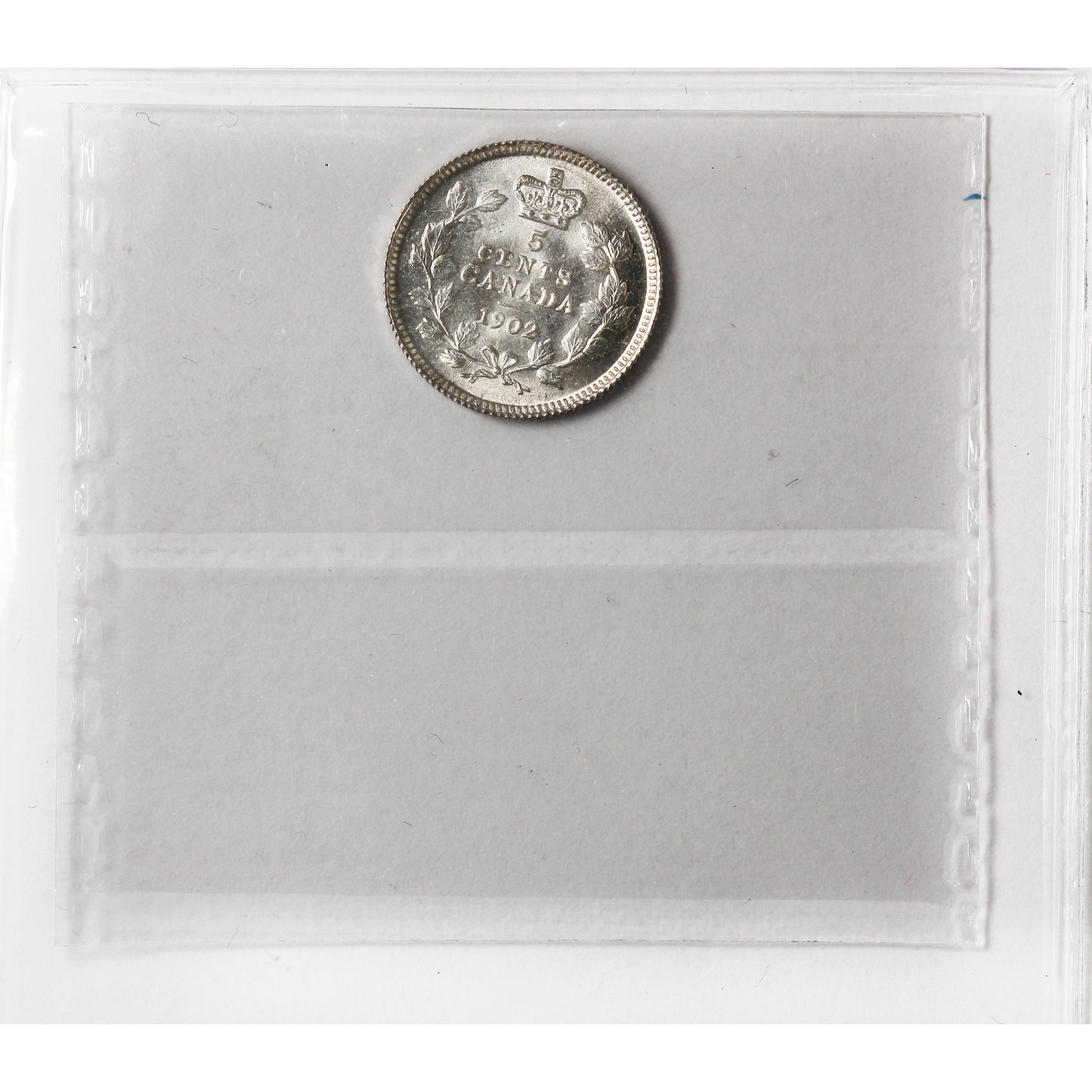 1902 Canada 5-cents ICCS Certified MS65 (XAM 218)