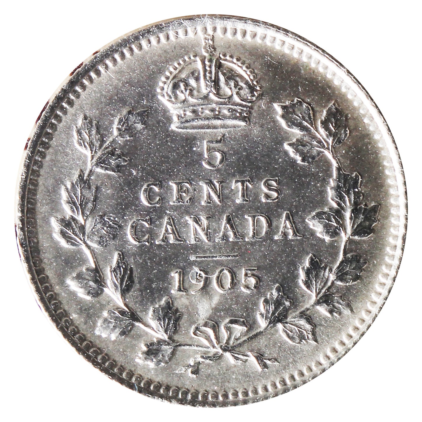 1905 Canada 5-cents ICCS Certified MS62 (XHT 250)