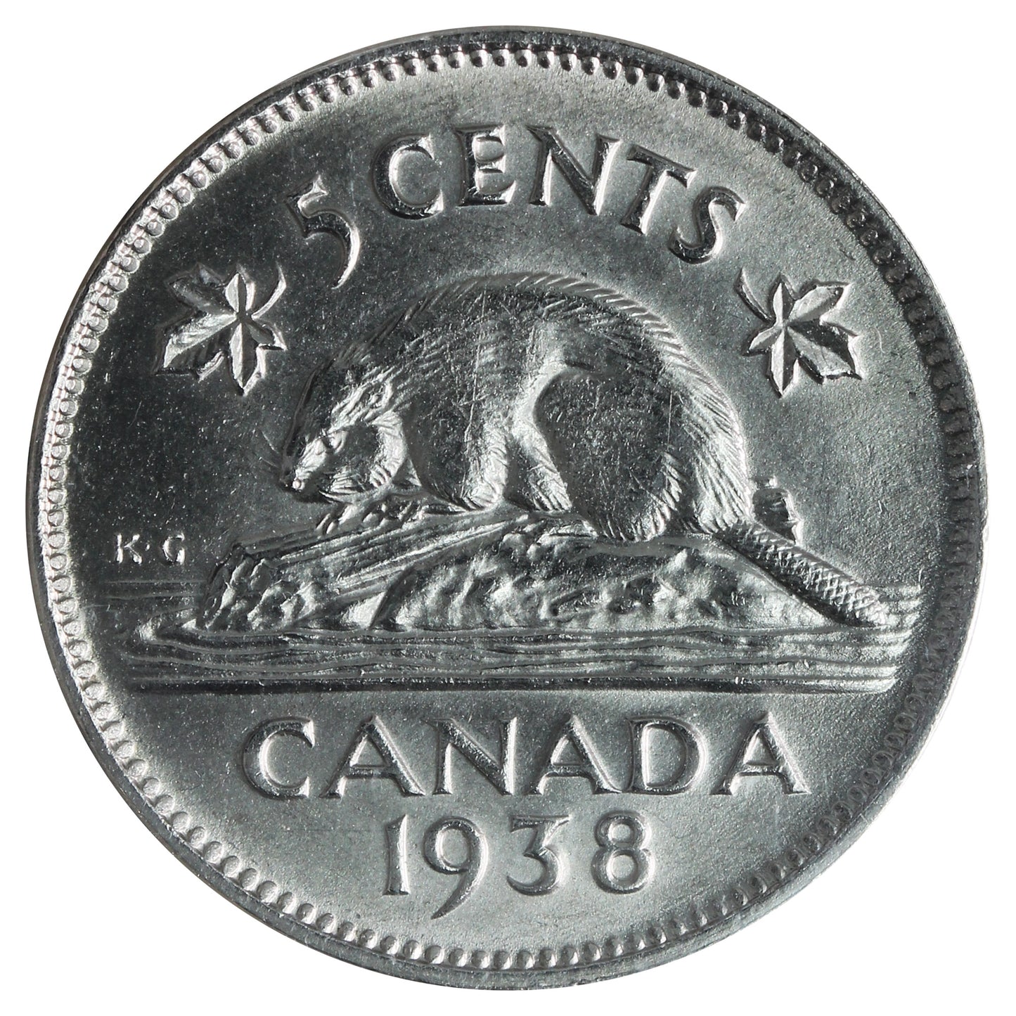 1938 Canada 5-cents ICCS Certified MS64 (XHT 311)