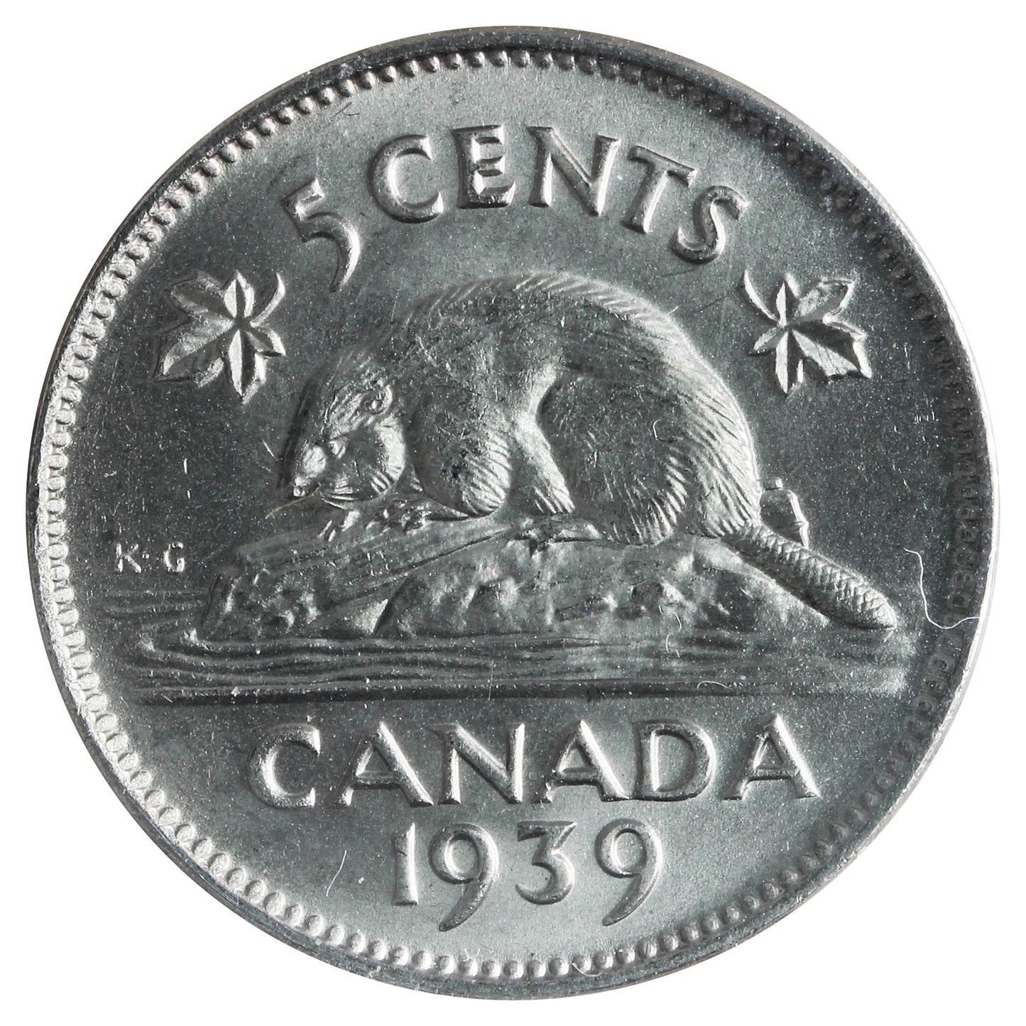 1939 Canada 5-cents ICCS Certified MS64