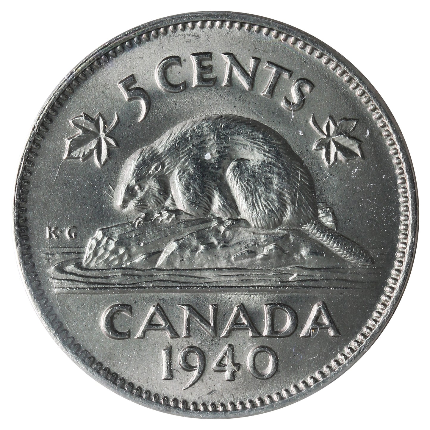 1940 Canada 5-cents ICCS Certified MS65 (XHT 318)