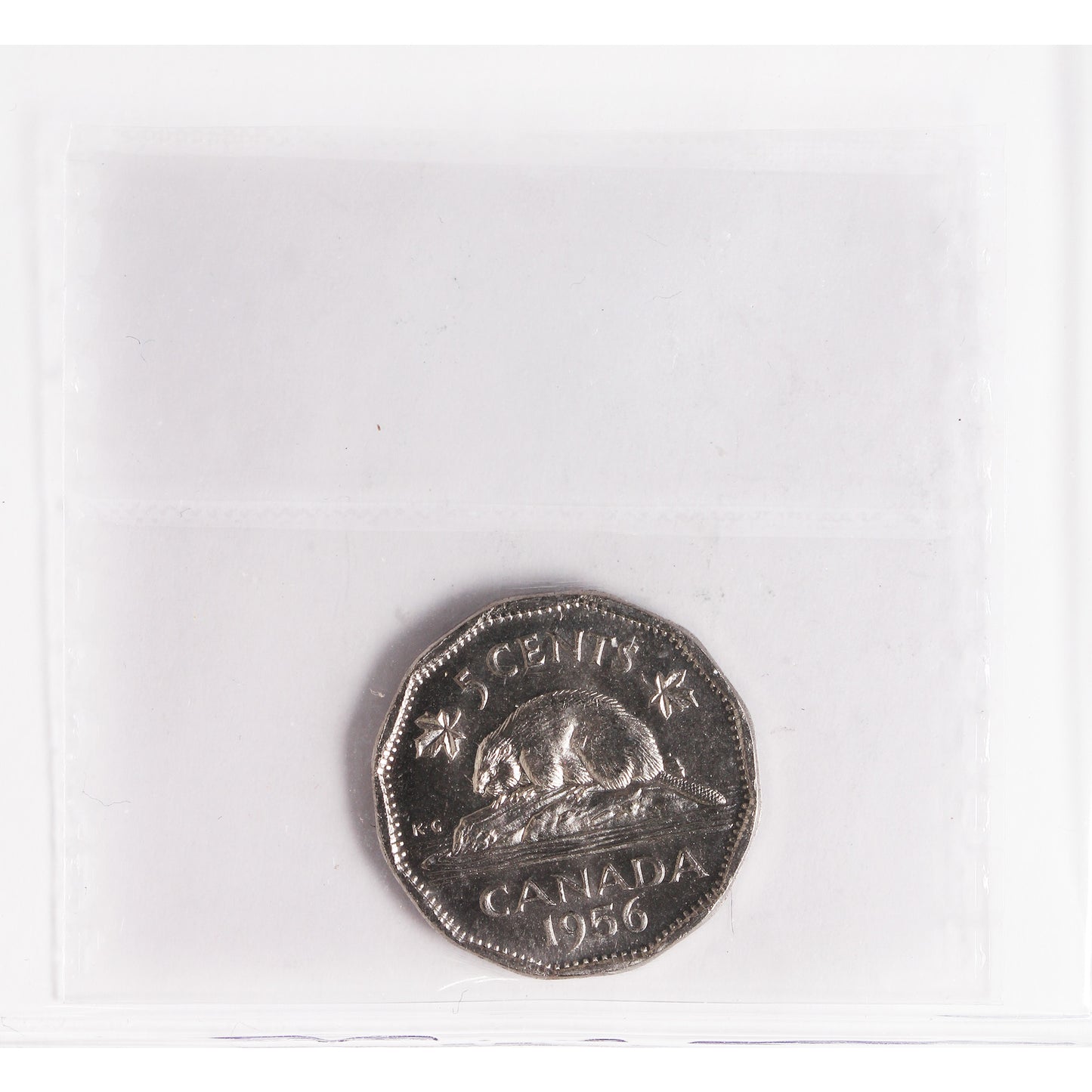 1956 Canada 5-cents ICCS Certified PL-64